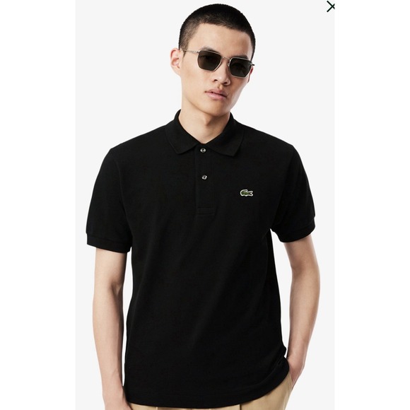 Lacoste Other - Lacoste Devanlay Polo Shirt Mens Black Size 8 3XL Tshirt Collar Logo Classic Fit